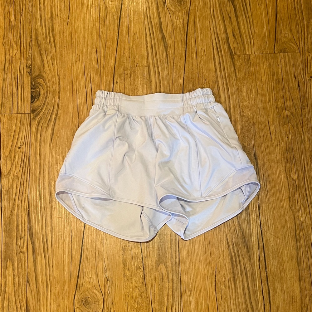 Hotty Hot High Rise Lined Shorts Size 2, serene blue